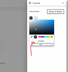 Cannot paste HEX into color picker